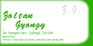 zoltan gyongy business card