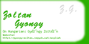 zoltan gyongy business card